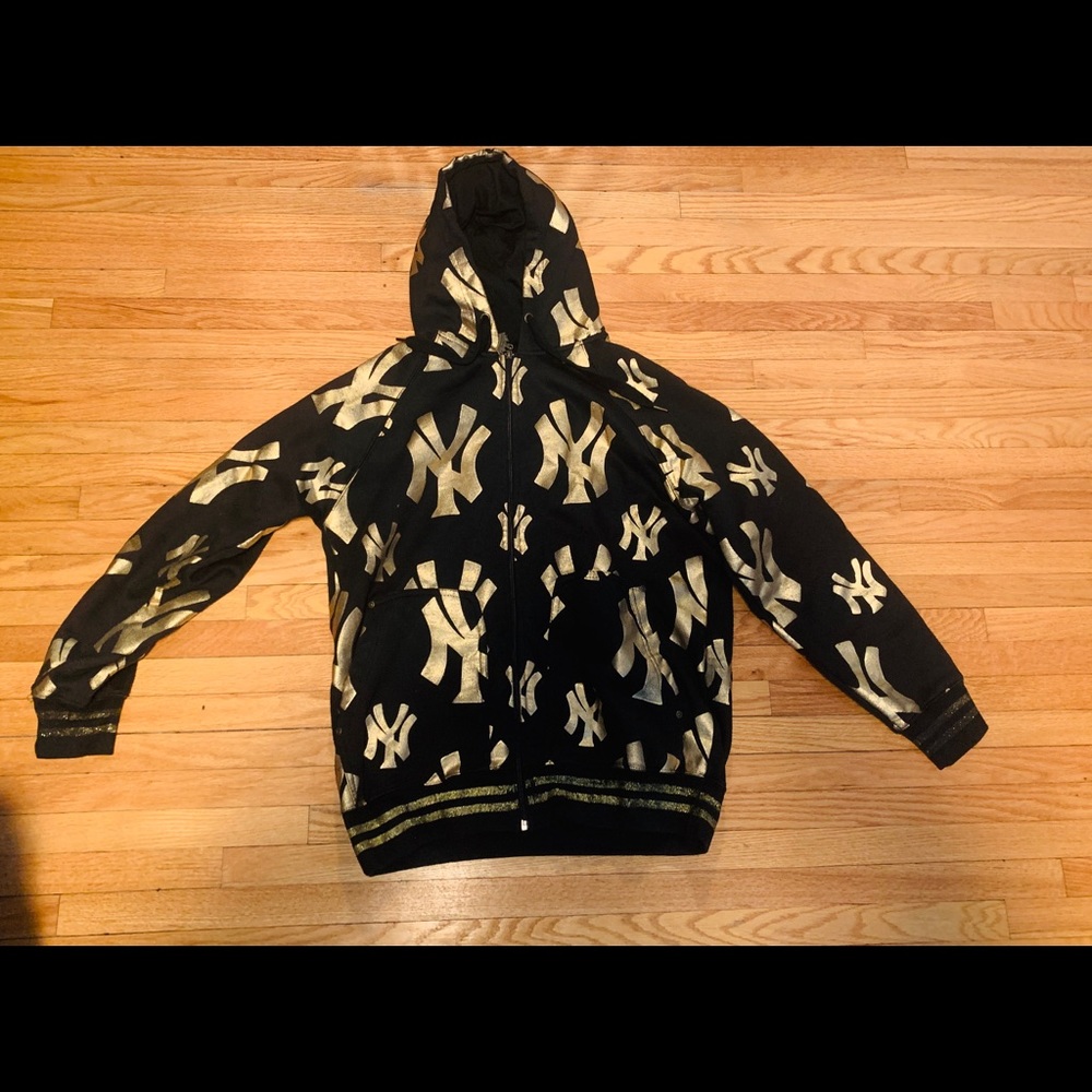 RARE Vintage Rebel Spirit New York Yankees Zip-Up Hoodie